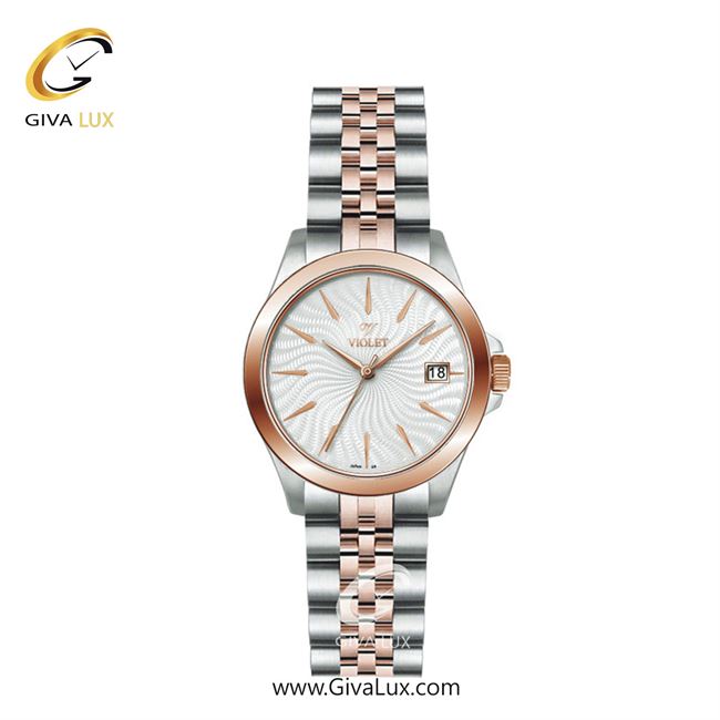 ساعت مچی اورجینال زنانه ویولت VIOLET رزگلد-نقره ای | نقره ای-رزگلد| نقره ای| کد رفرنس 0592/2 سایز کوچک 